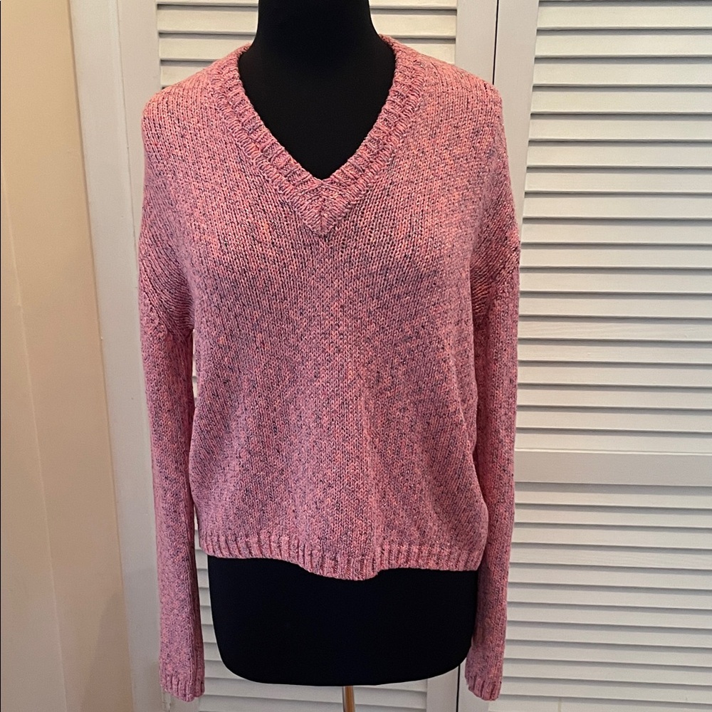 Scanlan Theodore Pink V-Neck Sweater